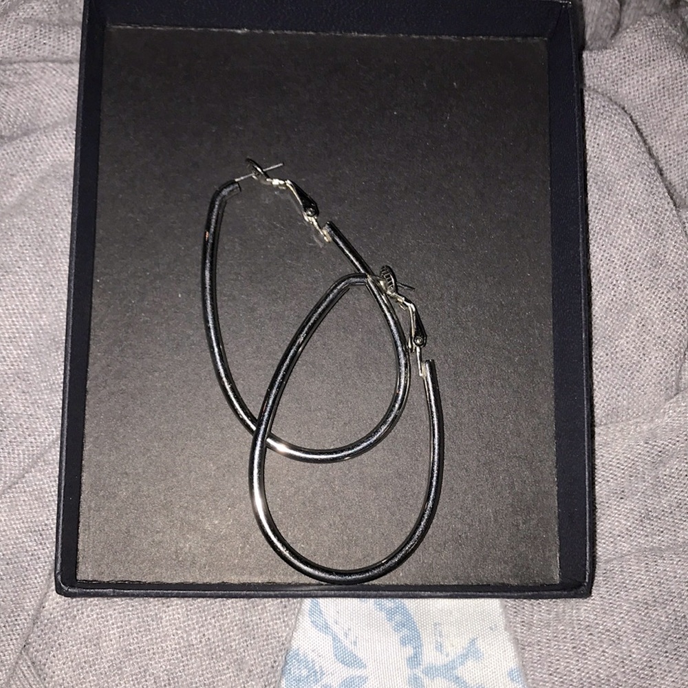 Silver hoops
